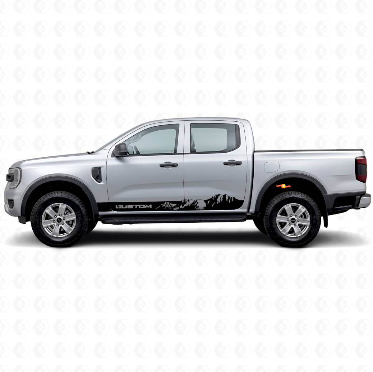 Autocollants en vinyle bandes style montagne personnalisées pour panneaux bas de caisse Musclecar Ranger