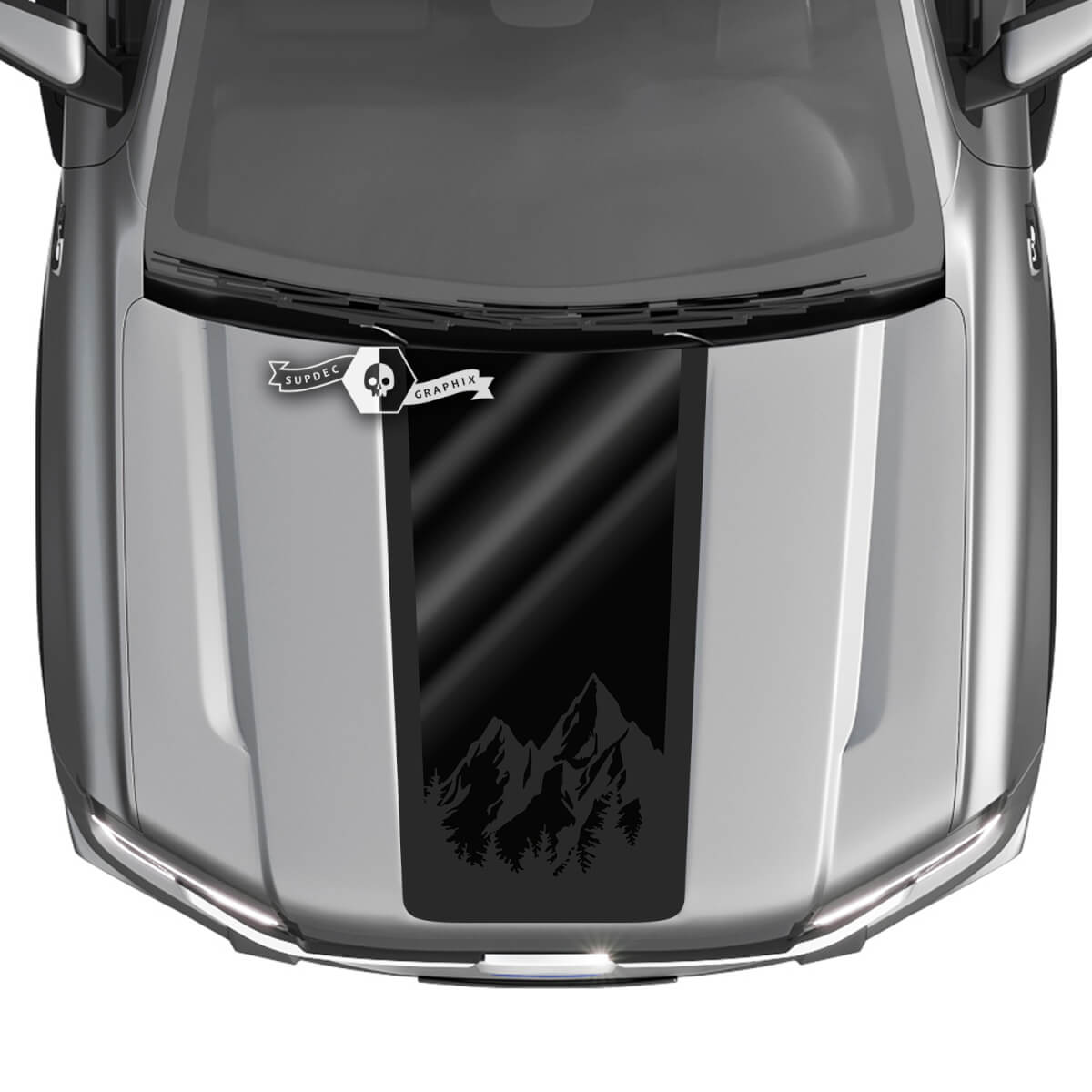 Ford Ranger Hood Mountains Truck Stripes Graphics Vinyl Autocollants Décalcomanies 2 couleurs
