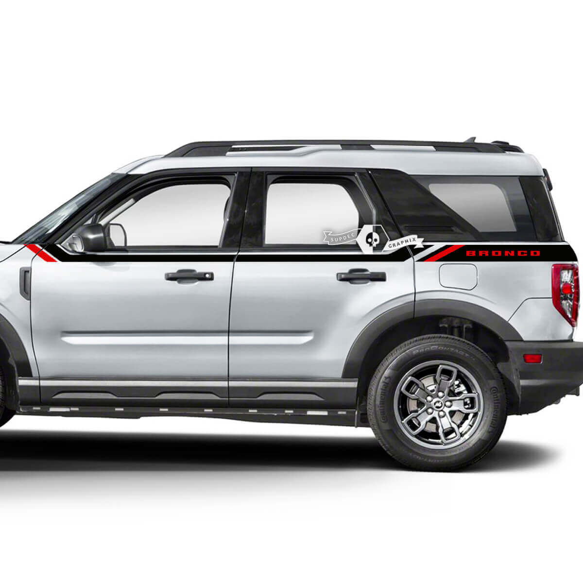 2x Musclecar horse portes haut côté garde-boue garniture autocollants autocollants 2 couleurs
