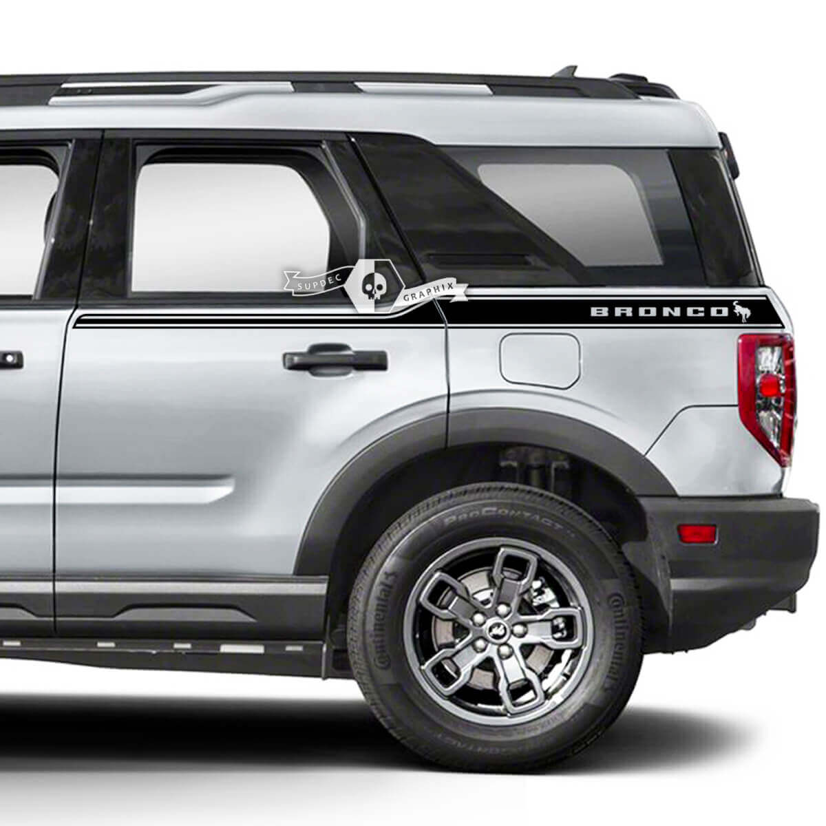 2x autocollants de logo de garde-boue latéral de porte Ford Bronco
