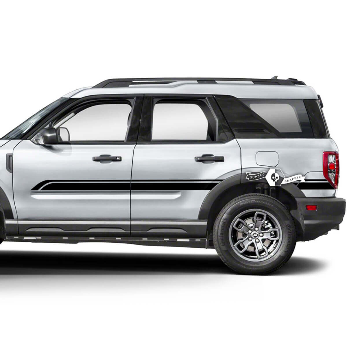 2x autocollants de ligne de garniture de garde-boue latérale de portes Musclecar horse
