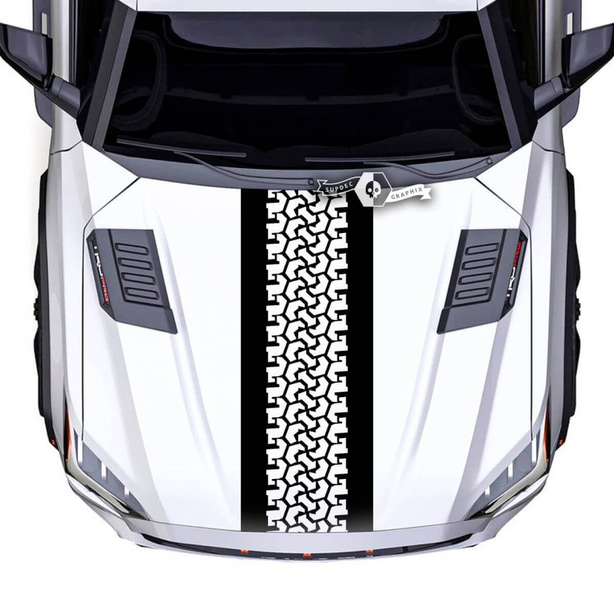 Toyota Sequoia capot pneu piste hors route boue vinyle autocollants décalcomanie ajustement Toyota Sequoia
