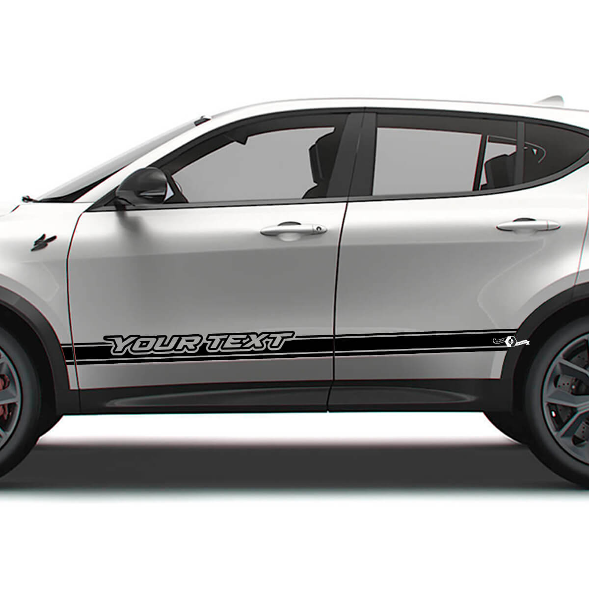 Autocollants vinyles bandes latérales personnalisées pour porte Dodge Hornet