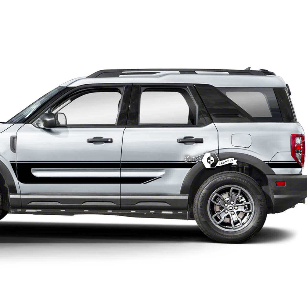 Baguettes latérales des portes Autocollants pour ailes arrière pour Ford Bronco