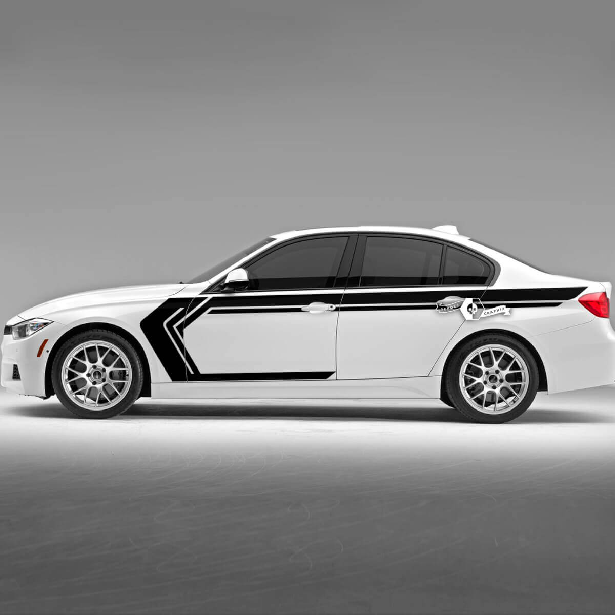 Paire BMW Hood Doors Bandes latérales Rally Motorsport Trim Vinyl Decal Sticker F30 G20
