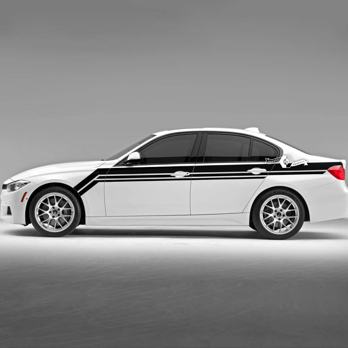 Paire BMW Hood Doors Bandes latérales Rally Motorsport Garde-boue arrière Vinyle Autocollant F30 G20
