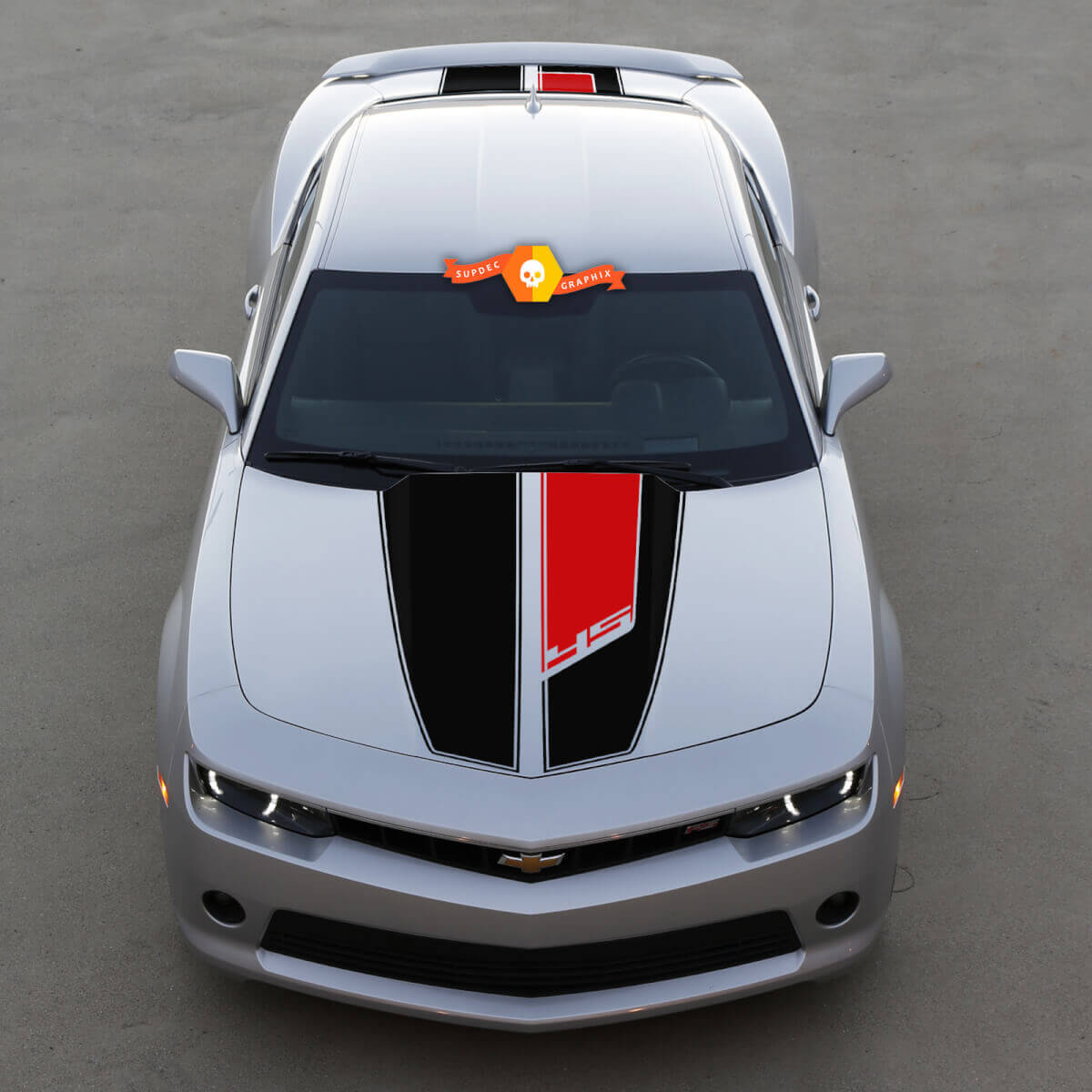 Kit de décalcomanies en vinyle pour capot et coffre style 45e anniversaire pour Chevrolet Camaro