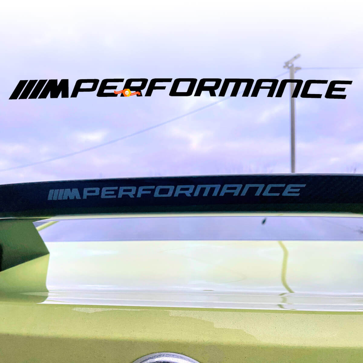 Autocollant Vinyle Becquet Arrière Style M Performance pour BMW G80 G82