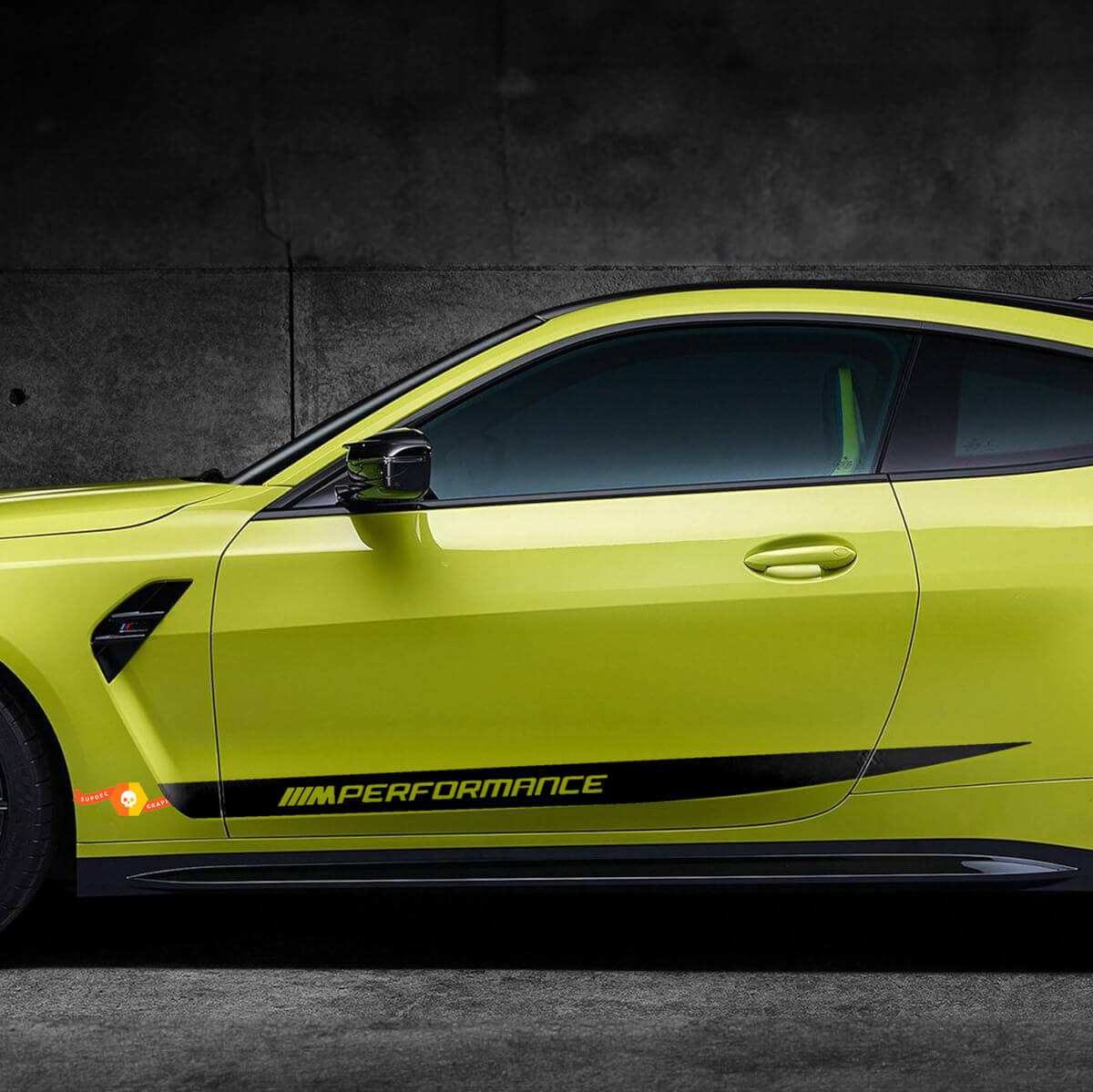 BMW M4 M3 G82 G83 M Performance Side Doors Stripe M autocollant autocollant en vinyle
