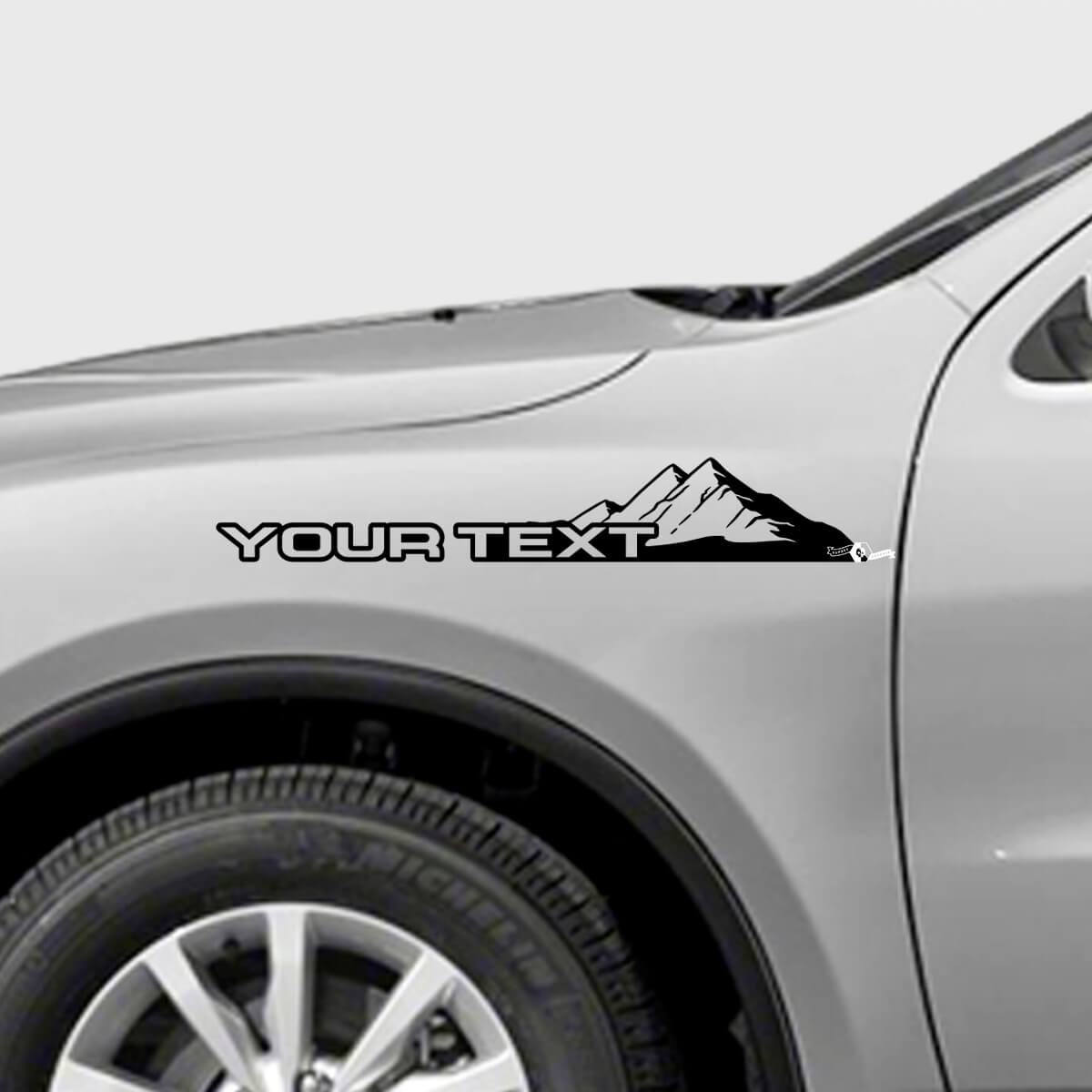 Kit d’autocollants en vinyle style montagnes pour ailes Dodge Durango