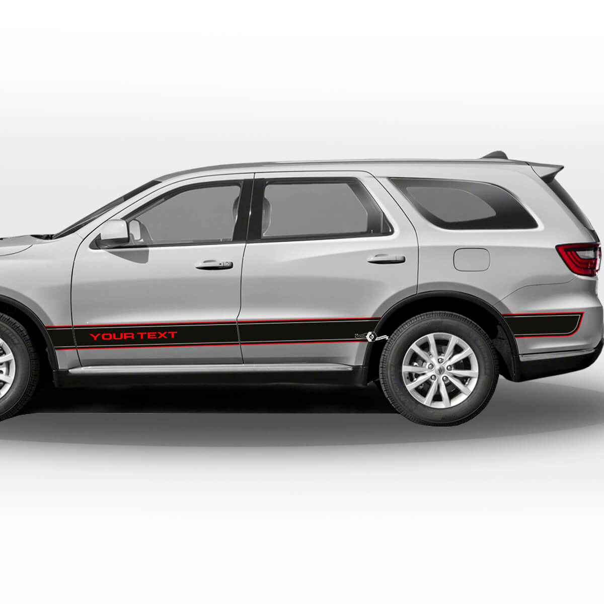 Ensemble d'autocollants vinyle à bandes latérales personnalisées pour Dodge Durango