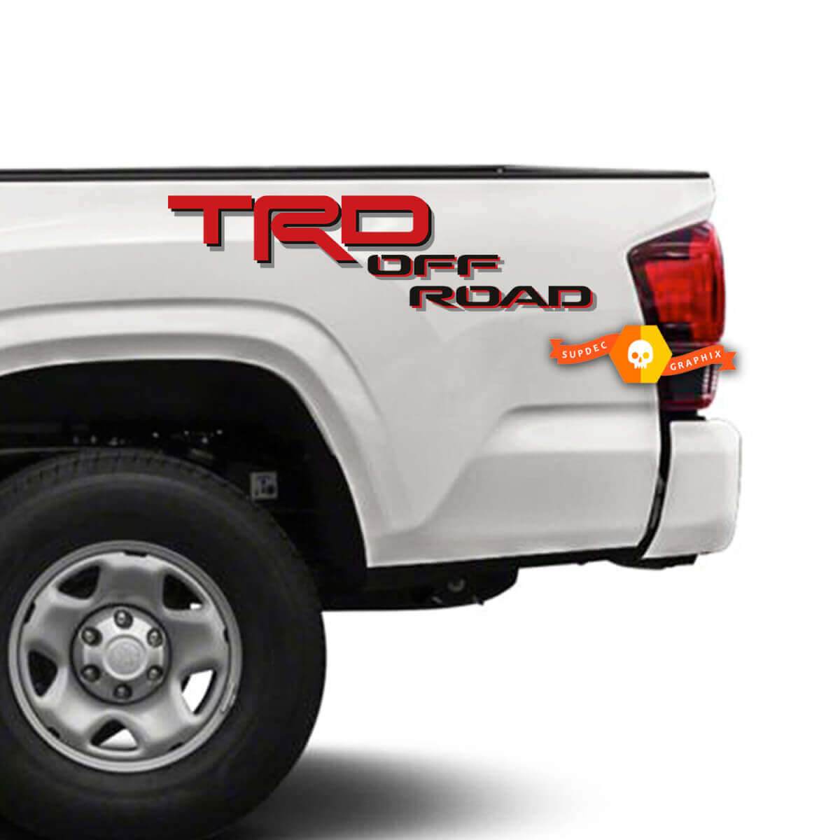 Autocollant vinyle TRD Off Road Bedside pour Toyota Tacoma