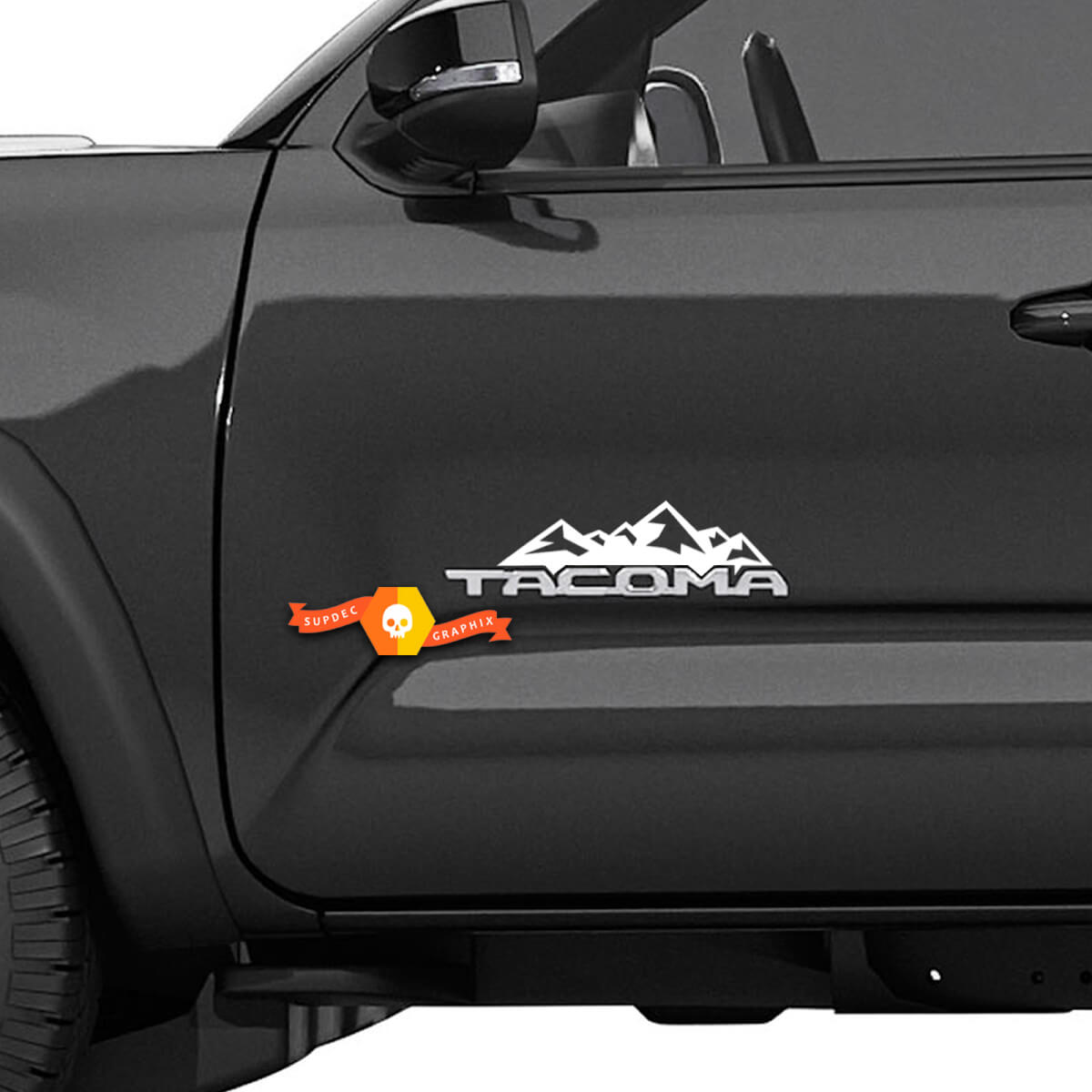Autocollant Décalcomanie en Vinyle Badge Chaîne de Montagnes pour Toyota Tacoma
