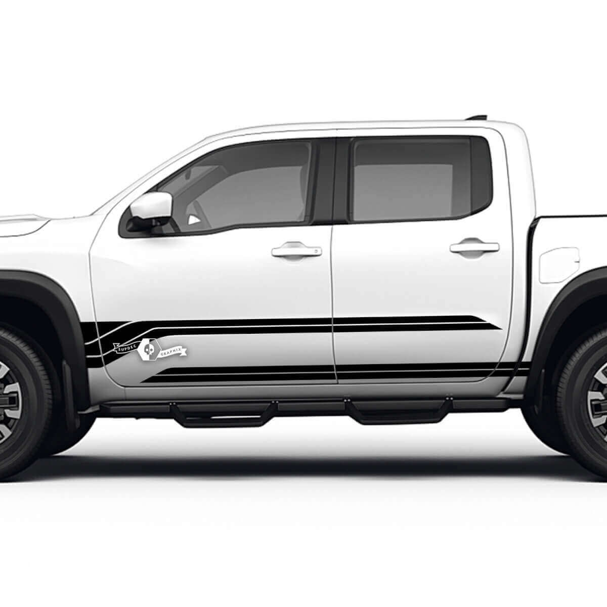 Kit de décalcomanies en vinyle bandes bas de caisse pour Nissan Frontier