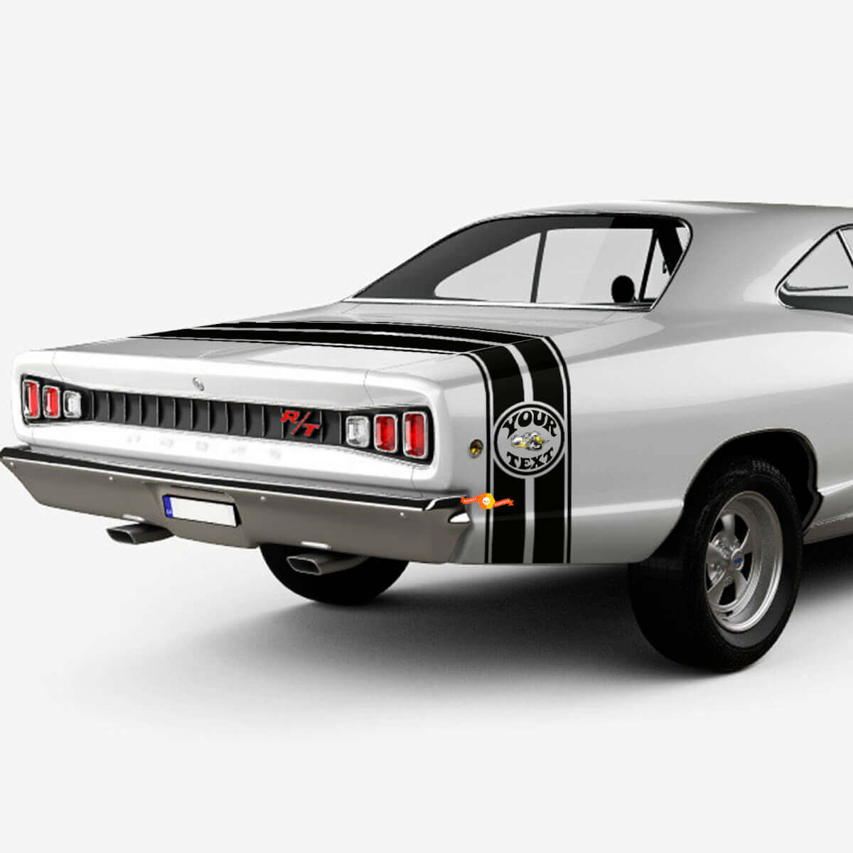 Autocollant Vinyle Bande Latérale Arrière Super Bee pour Dodge 1969