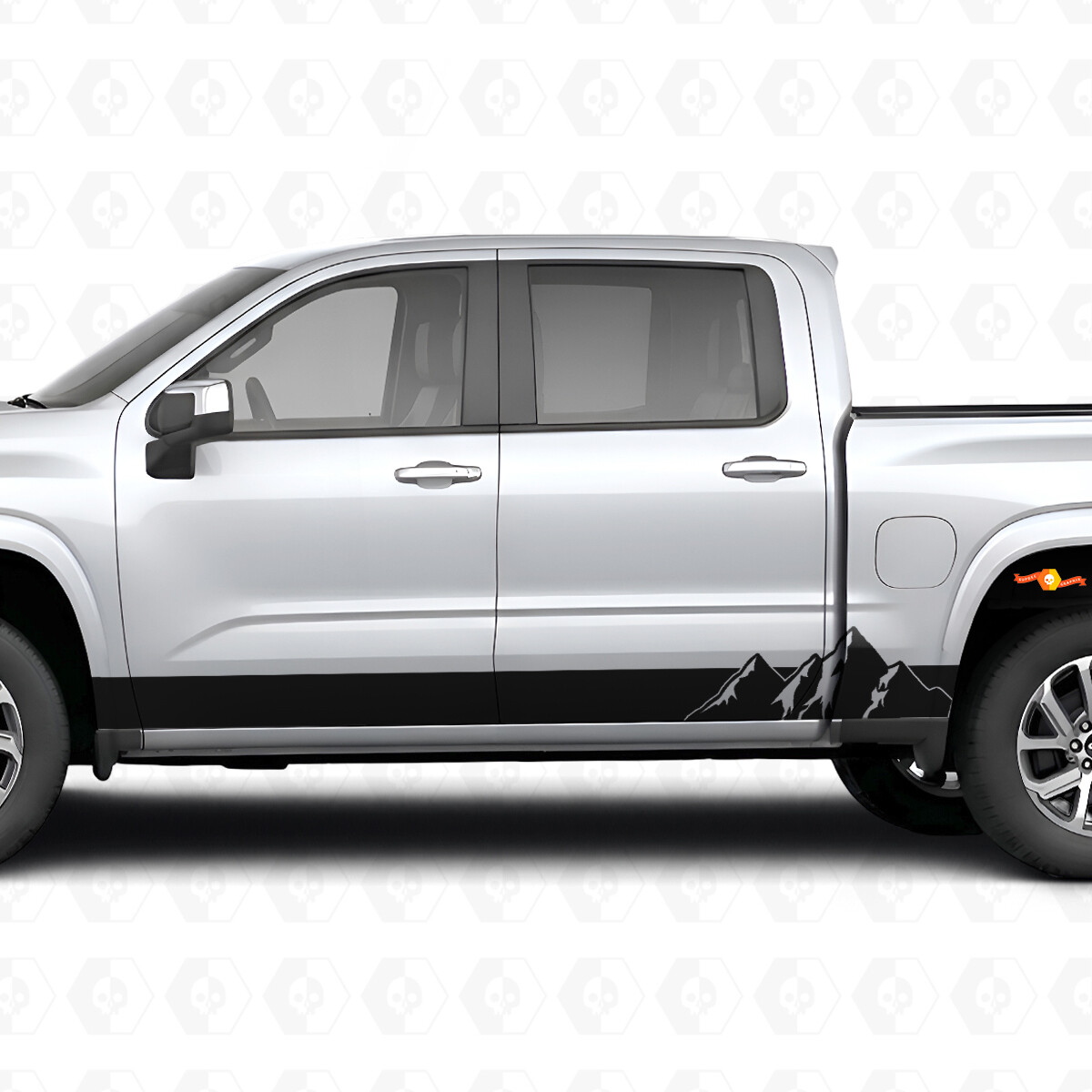 Bandes vinyle pour portes et bas de caisse Alpine Ridge pour Chevrolet Silverado 1500 Nouvelle génération 2027