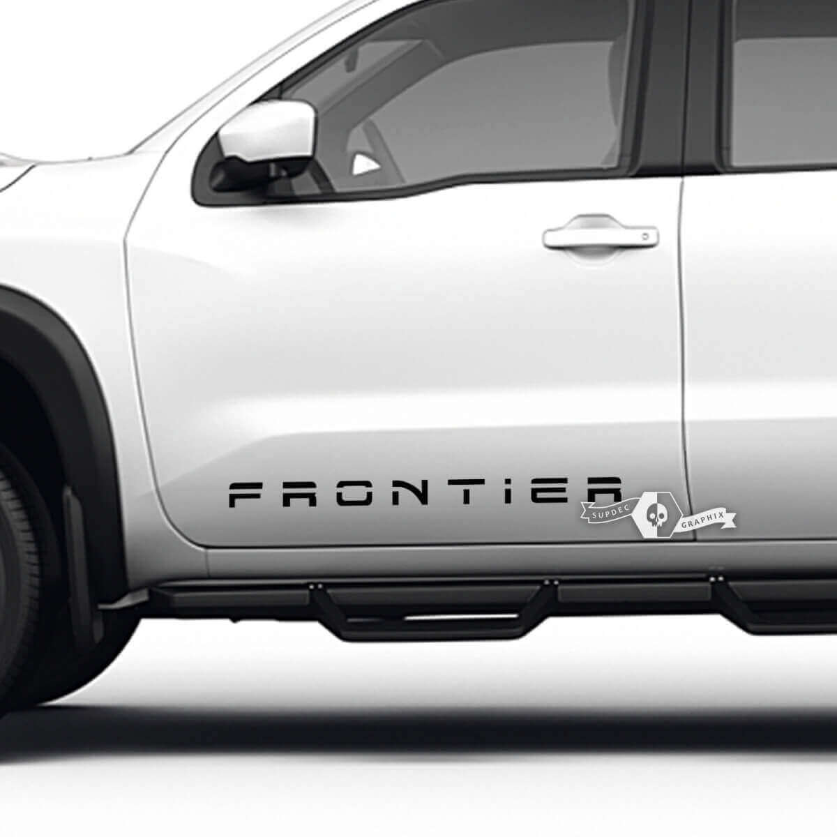 Kit de décalcomanies en vinyle avec lettrage pour porte latérale Nissan Frontier
