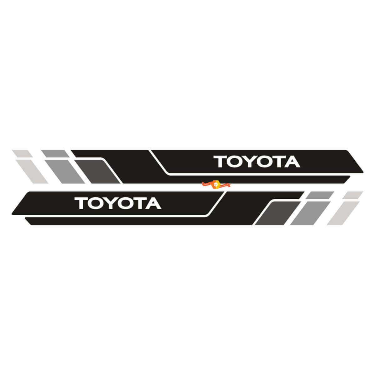 2 Bandes de portes latérales Toyota Tacoma Autocollants vinyle pour bas de caisse Kit d'autocollants pour Toyota Tacoma
