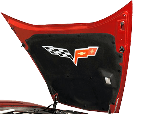 Autocollant vinyle couleur logo capot Corvette C6