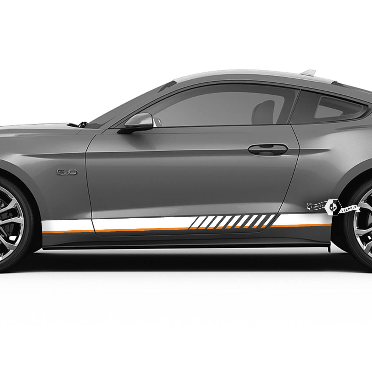Autocollants à rayures pour panneau à bascule, pour Ford Mustang Mach 1 Shelby GT500 GT350
