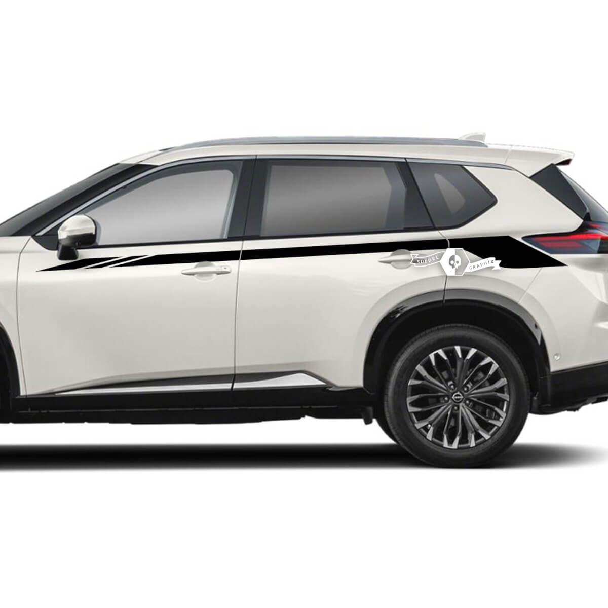 2x Nissan Rogue Side Up Door Stripes Autocollant Autocollant Vinyle Graphique
