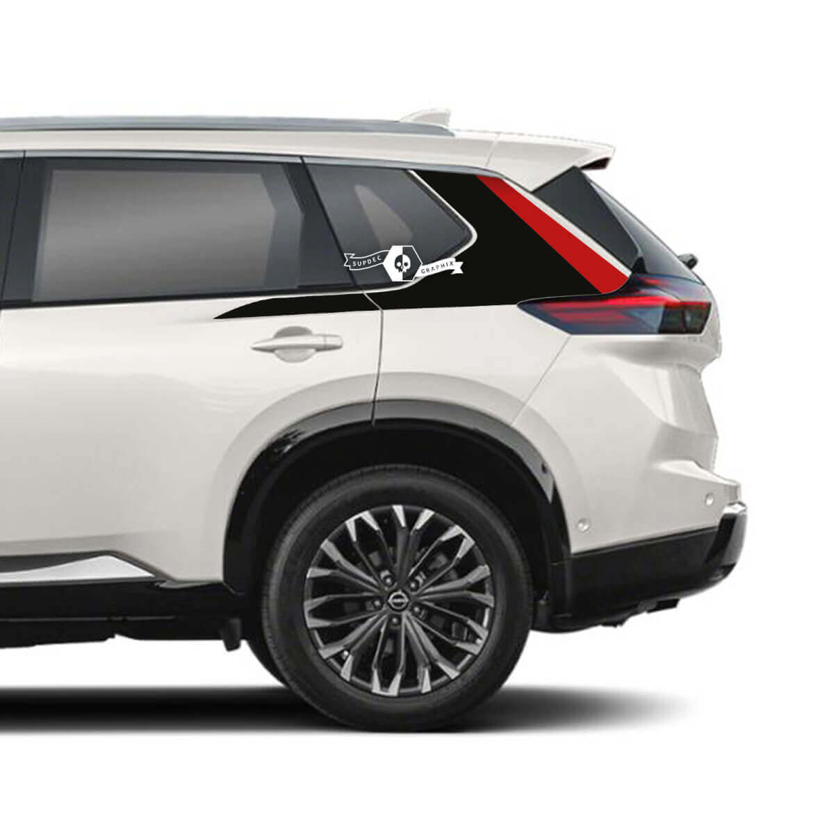 Paire Nissan Rogue Porte Latérale Bascule Panneau Arrière Fender Stripes Autocollant Vinyle Graphique 2 Couleurs
