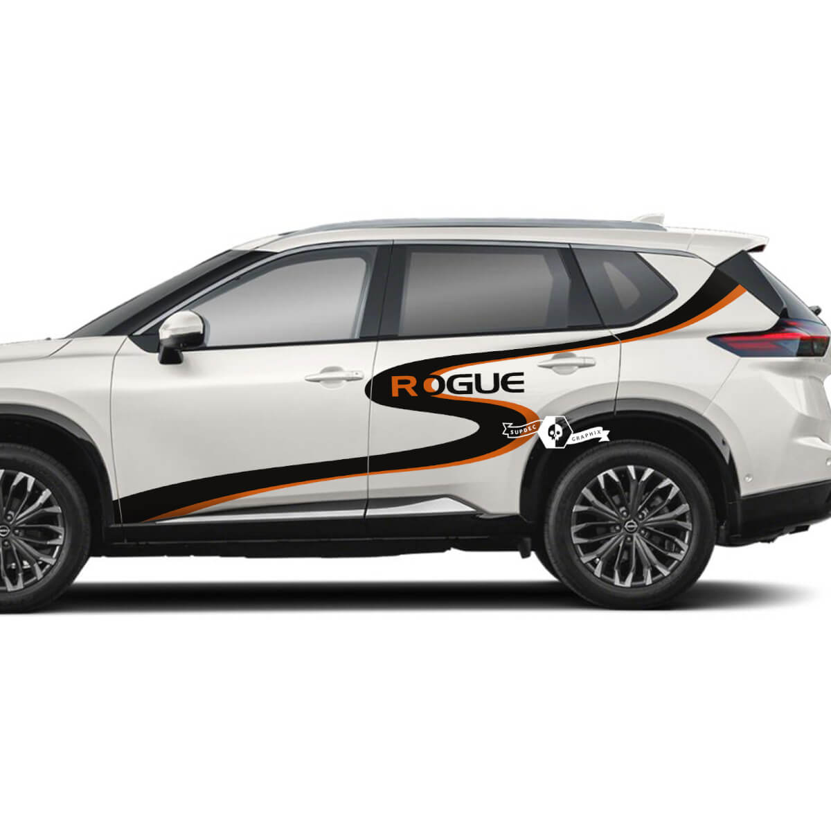 Nissan Rogue S Wave Portes latérales Vinyle Autocollant Autocollant Graphique
