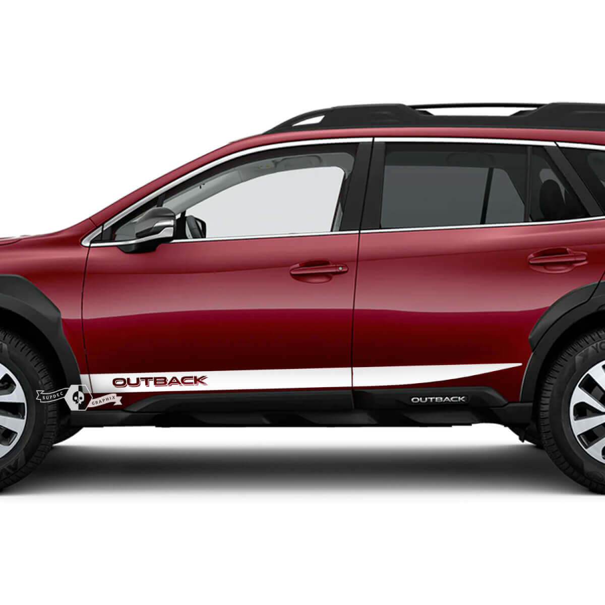 Suba Outback Side Rocker Panel Vinyle Autocollant Décalcomanie graphique Suba
