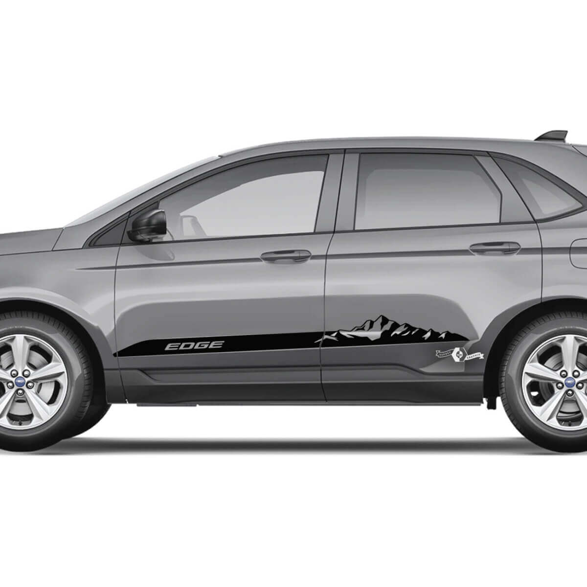 2x Side Mountains Ford Edge Doors Vinyl Stripes corps décalque vinyle graphique autocollant

