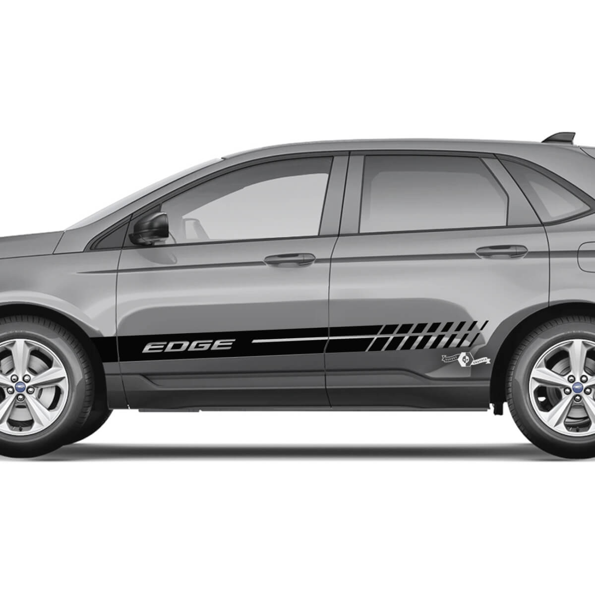 2x Côté Ford Edge Portes Vinyl Racing Stripes corps décalque vinyle graphique autocollant 2
