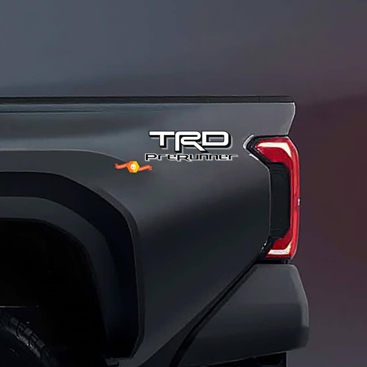 Autocollants vinyle latéraux TRD PreRunner pour benne de camion Toyota, paire