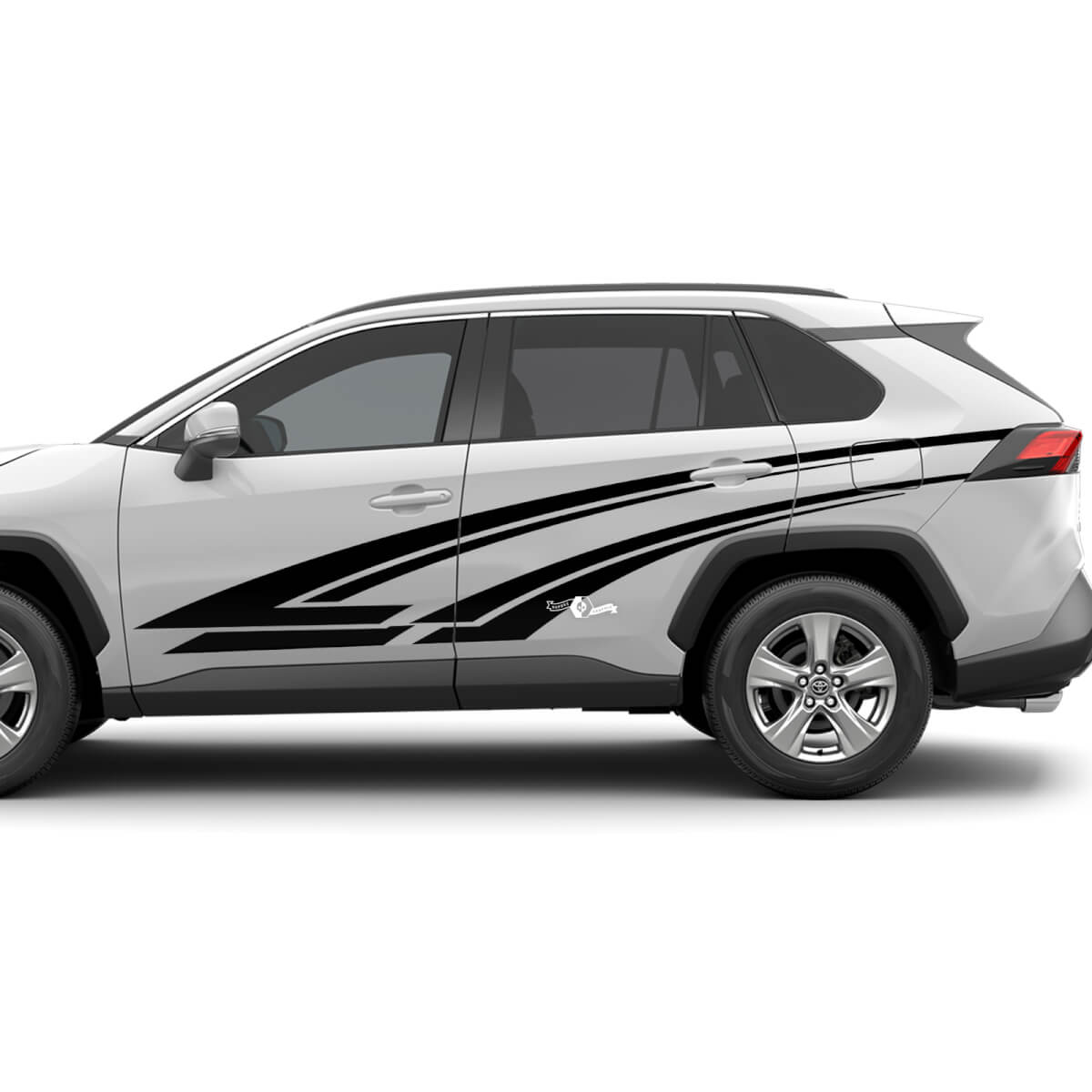 Kit d’autocollants graphiques de porte latérale pour autocollants en vinyle Toyota RAV4
