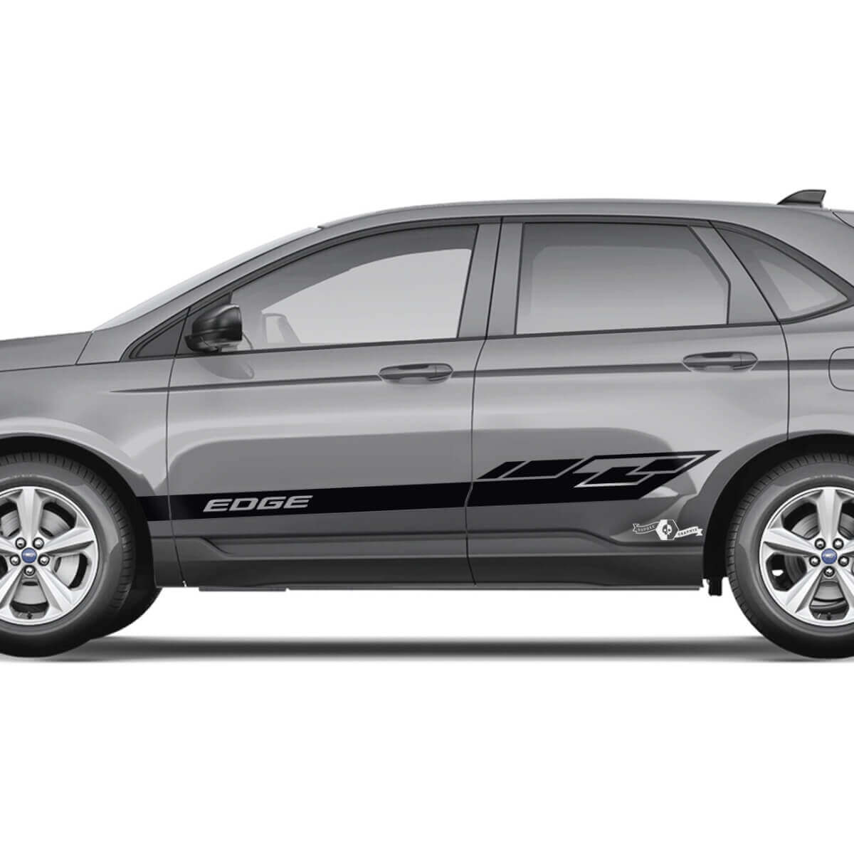 2x Côté Ford Edge Portes Vinyl Racing Stripes corps décalcomanie vinyle graphique autocollant 4
