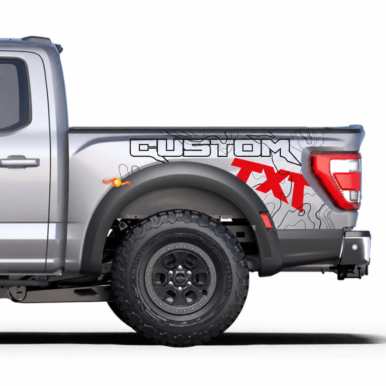 Graphiques latéraux de chevet adaptés aux rayures du kit d’autocollants en vinyle Musclecar truck power truck R
