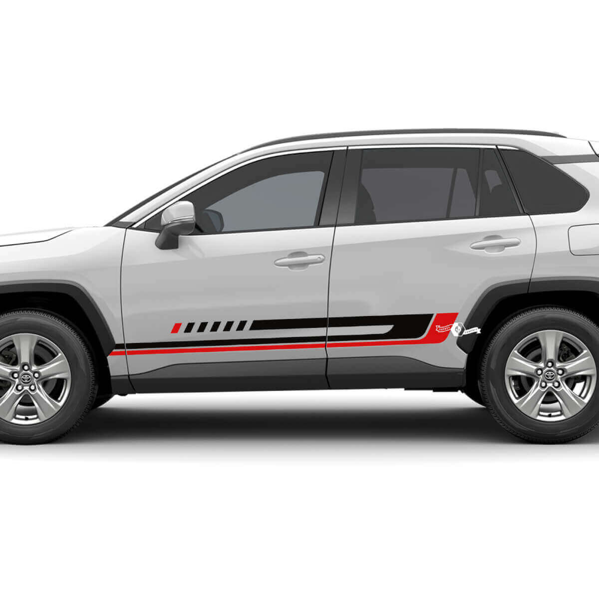 Autocollant Décalcomanie Vinyle Bandes Latérales Pour Toyota RAV4