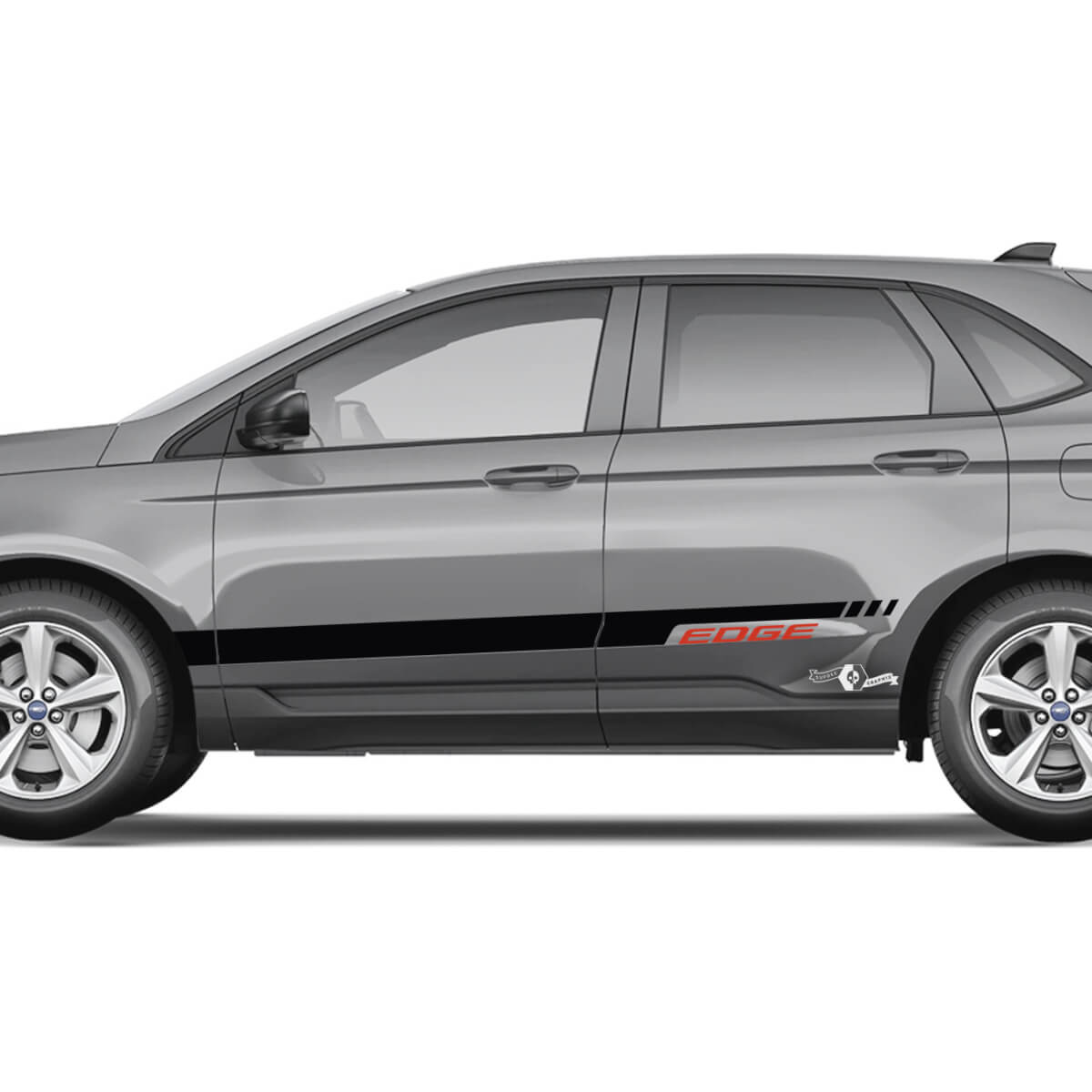 Ford Edge Doors Vinyl Rocker Panel Stripes corps décalque vinyle graphique autocollant 2
