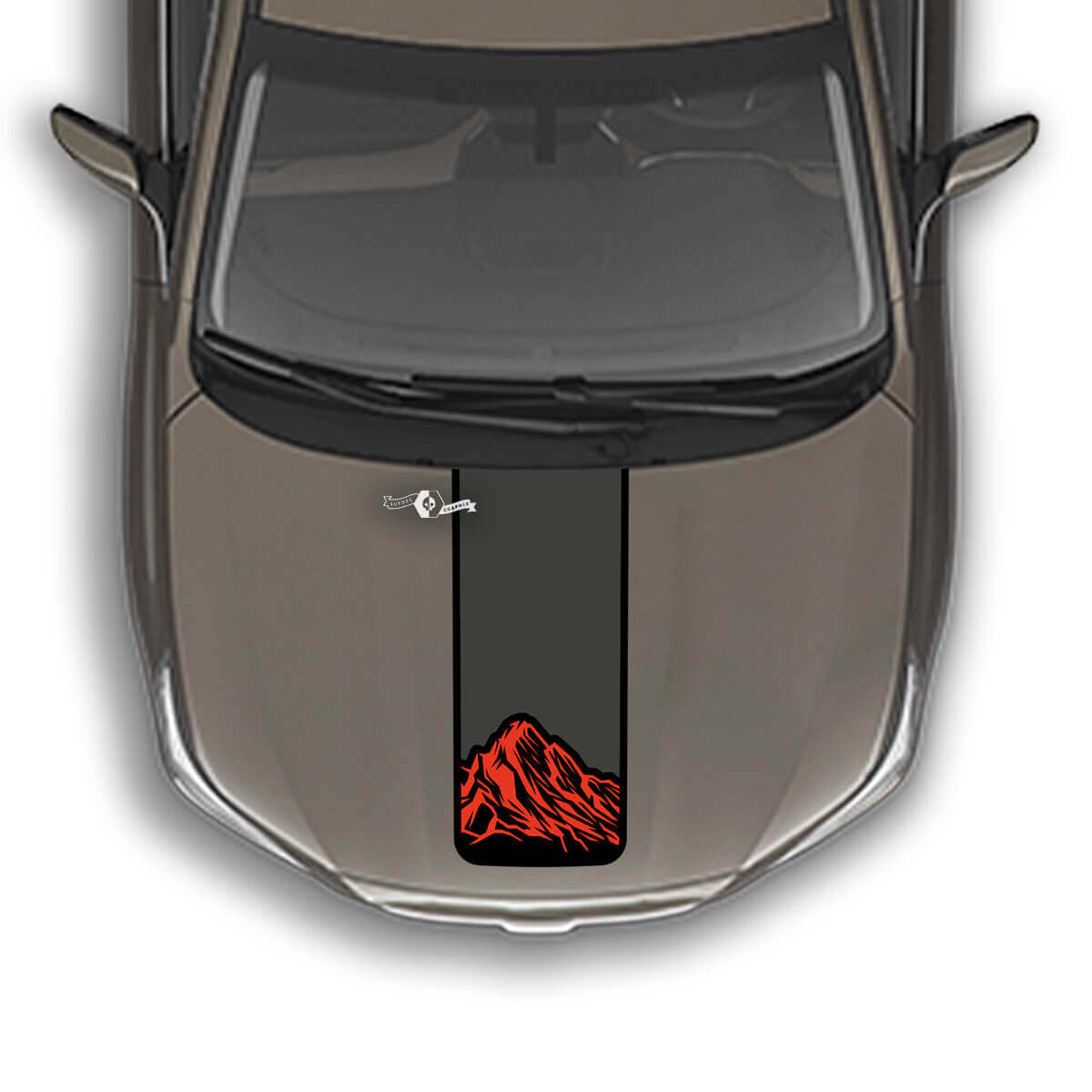 Hood Stripe Mountains Vinyl Decal Graphics Autocollant adapté à Suba Outback
