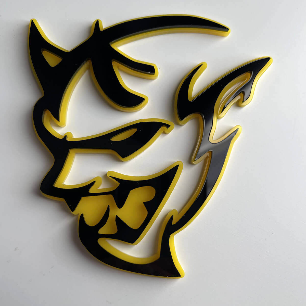 Badge 3D personnalisé Demon Dodge Charger Challenger logo Badge d'aile Emblème 4