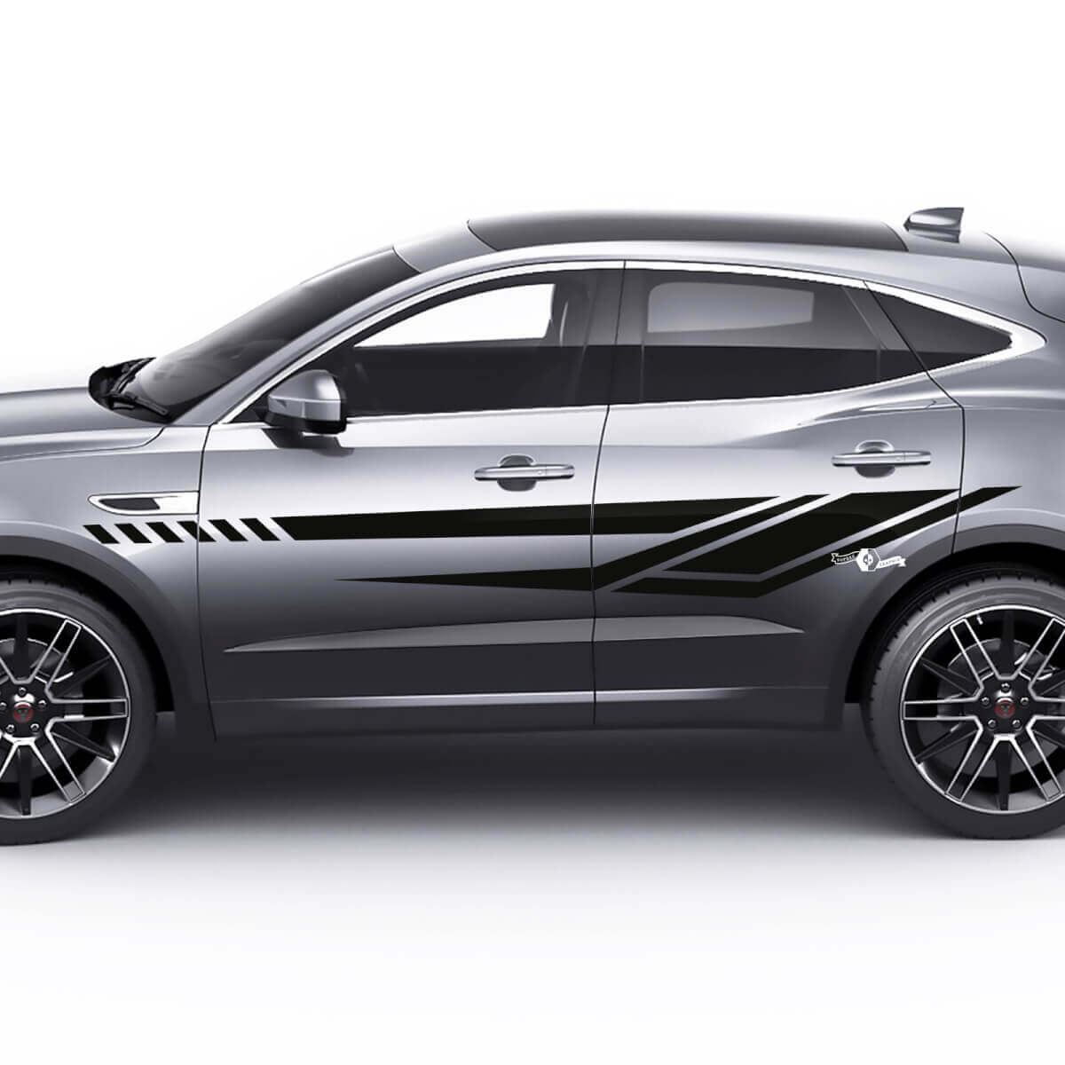 Jaguar E-Pace Bandes de portes latérales modernes Autocollant de logo graphique
