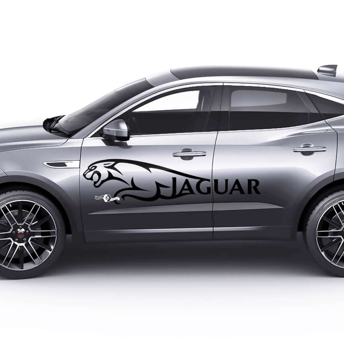 Autocollant Logo Latéral Jaguar Pour Portes Décalcomanie Logo Pour Jaguar E-Pace