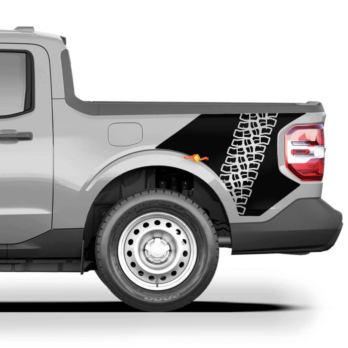 Musclecar truck Maverick Tire Track Bed Side Graphics Autocollants
