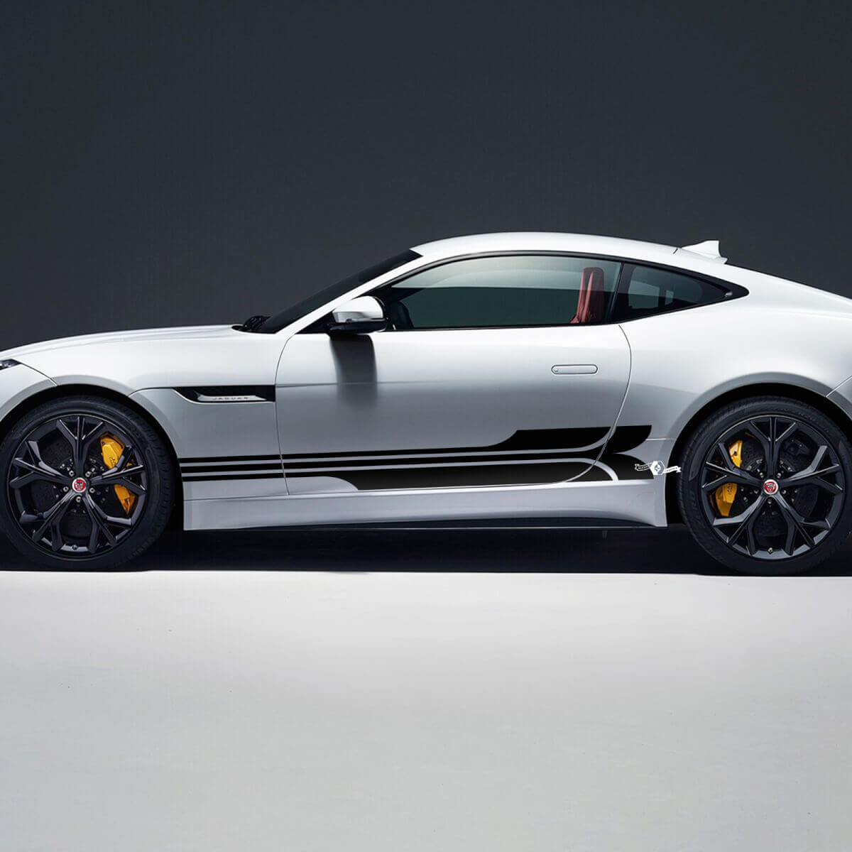 Jaguar F-Type R Side Stripes Racing Graphics Portes autocollant Logo autocollant
