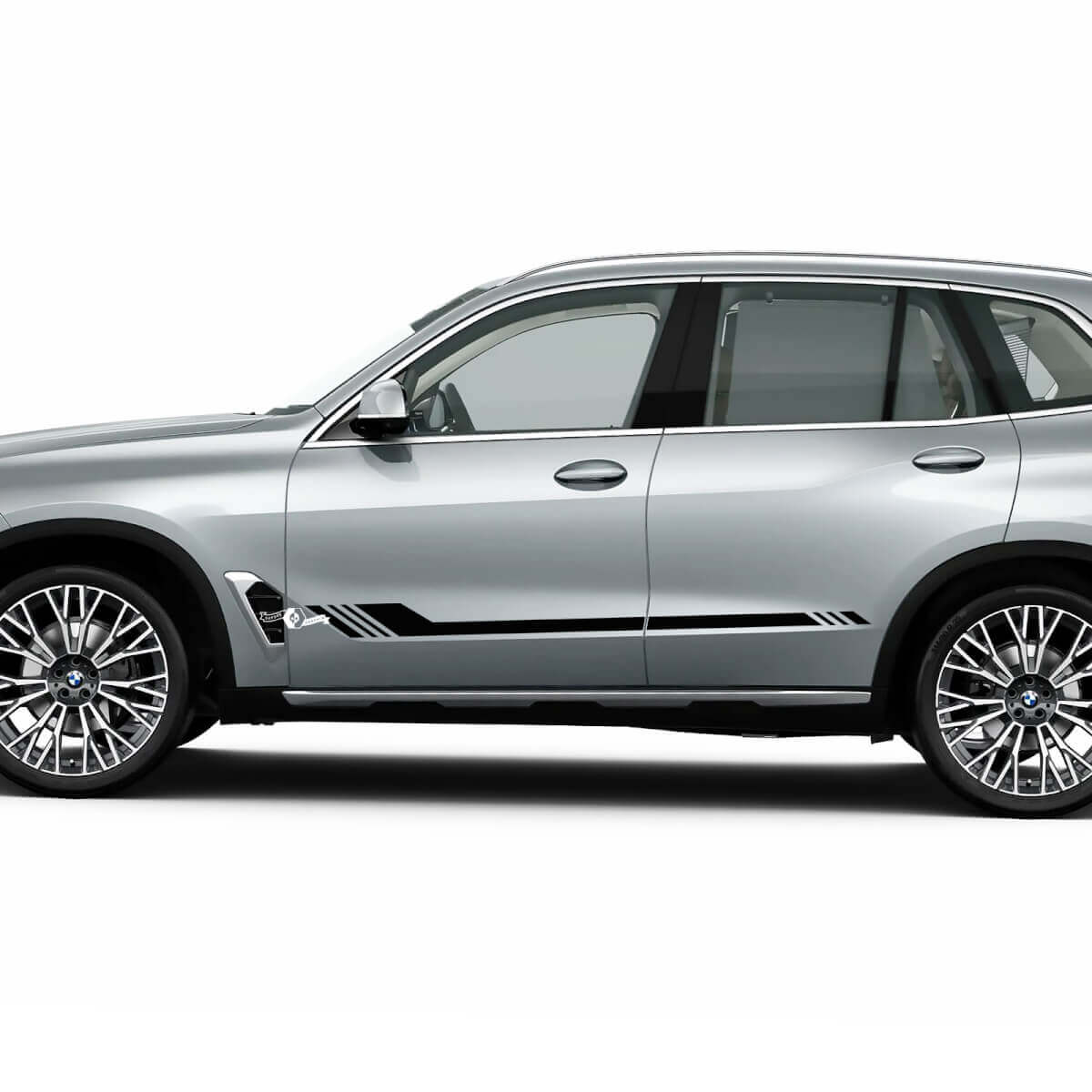 M Logo Stripes pour BMW X5 G05 Portes latérales Autocollant en vinyle
