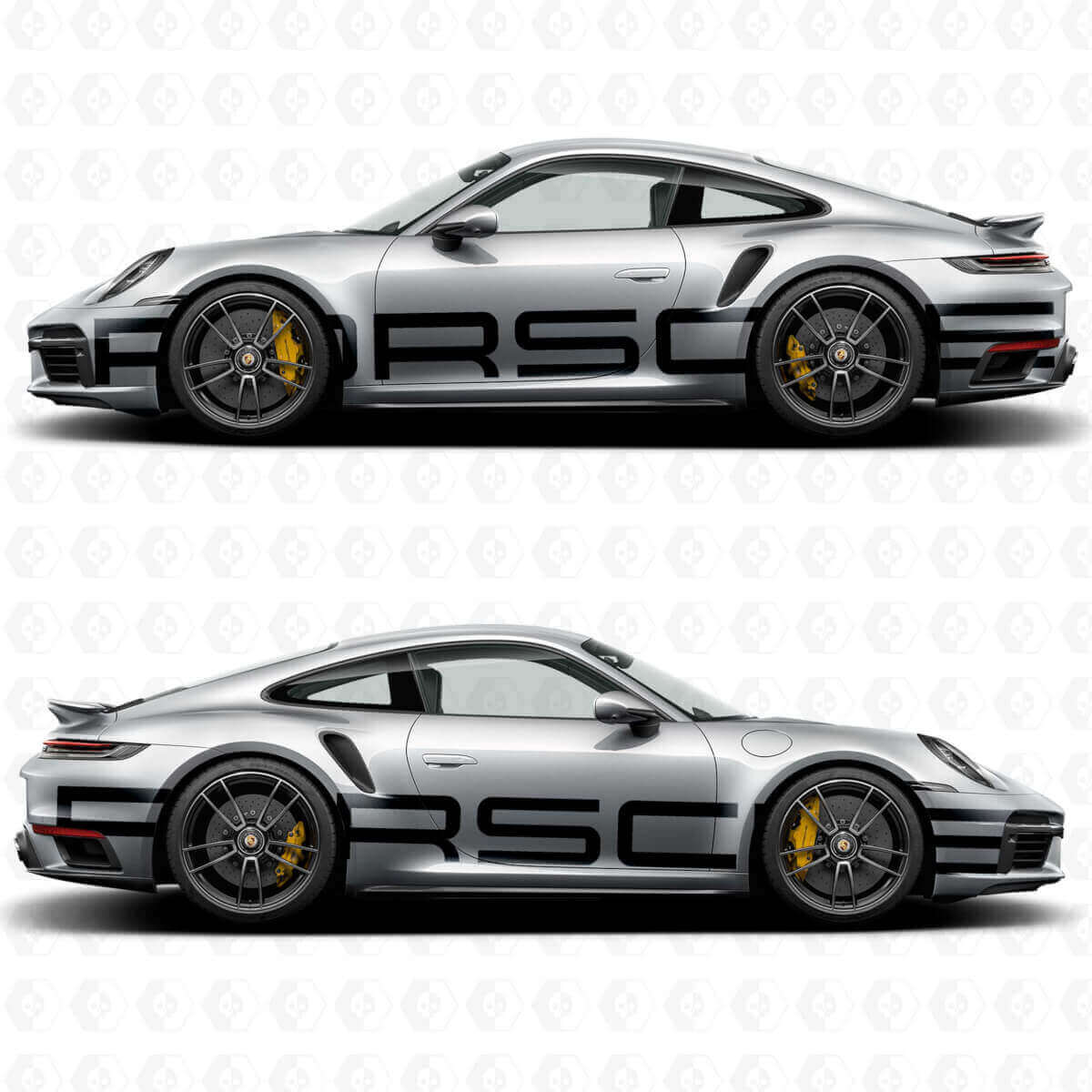 Kit de décalcomanie latérale en vinyle avec grandes lettres Porsche pour Porsche 911