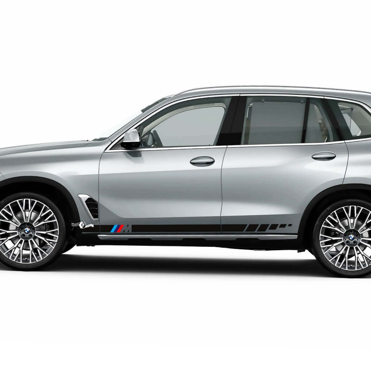 Accents M Logo Stripes pour BMW G05 Portes latérales Autocollant en vinyle
