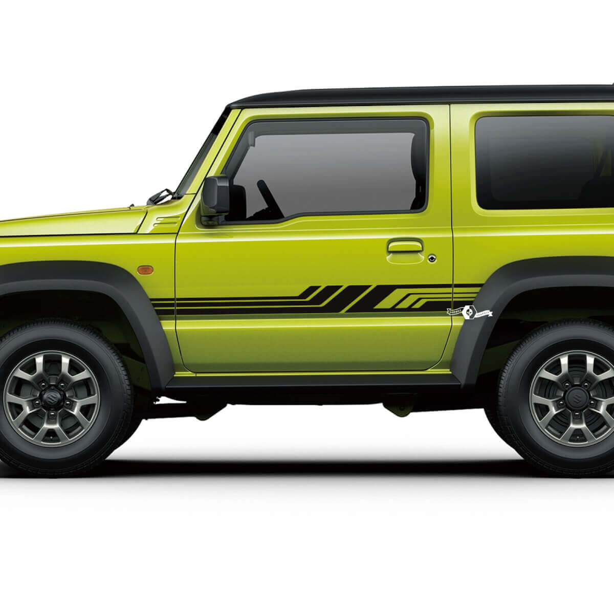 Paire Suzuki JIMNY Side Doors Stripe graphiques décalcomanie lignes autocollant
