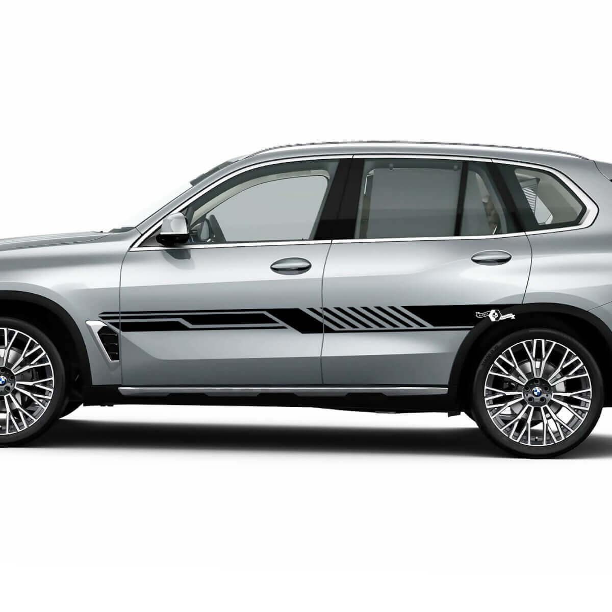 Bandes latérales pour portes latérales BMW G05, autocollant en vinyle

