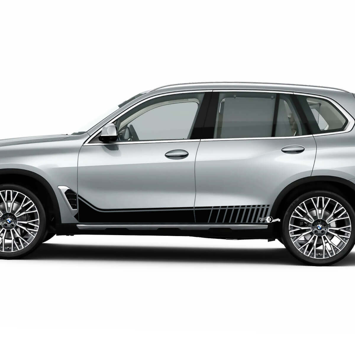 Bandes d'accent latérales pour portes latérales BMW G05, autocollant en vinyle
