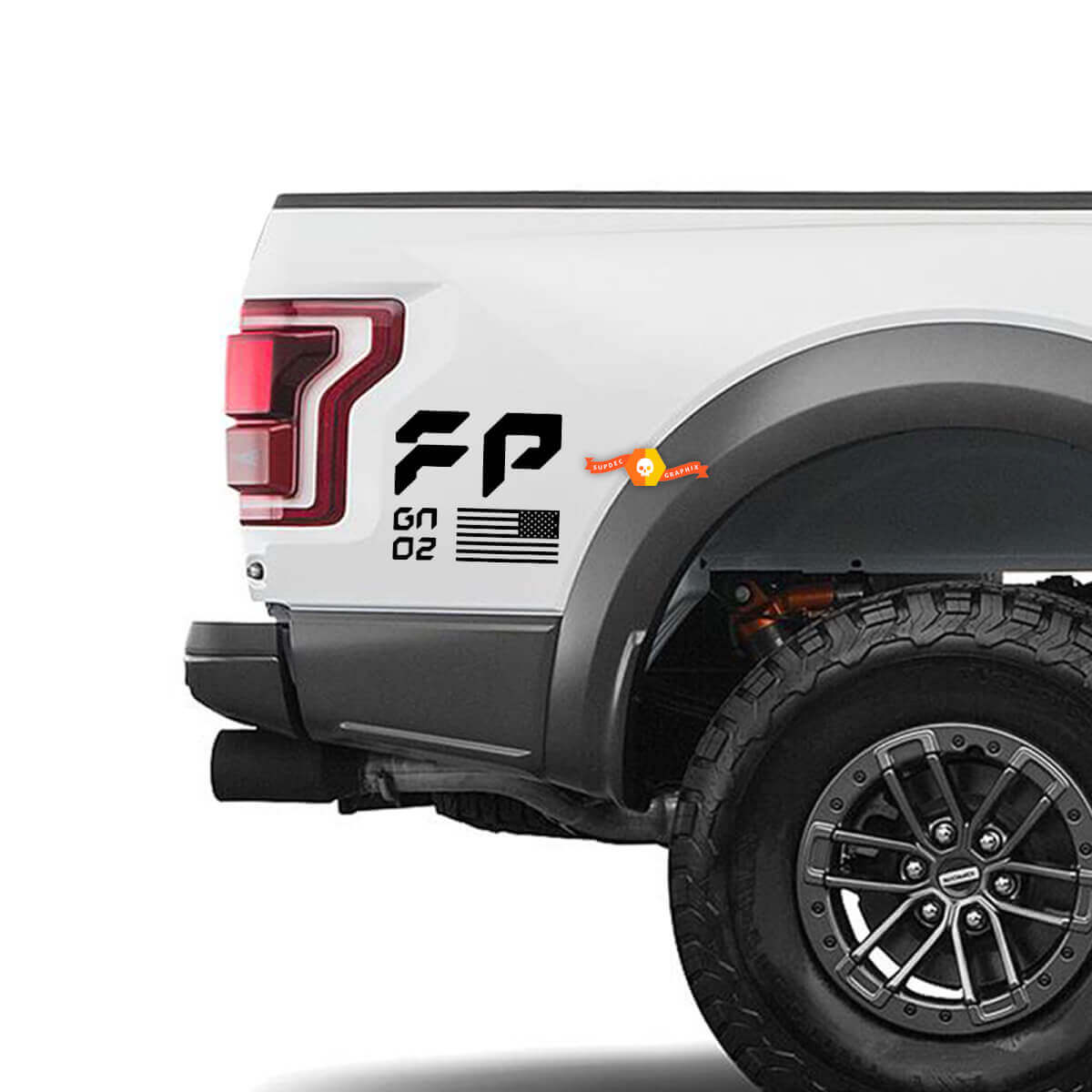 Ford Raptor FP Performance US Gen 2 Kit d'autocollants pour chevet inférieur
