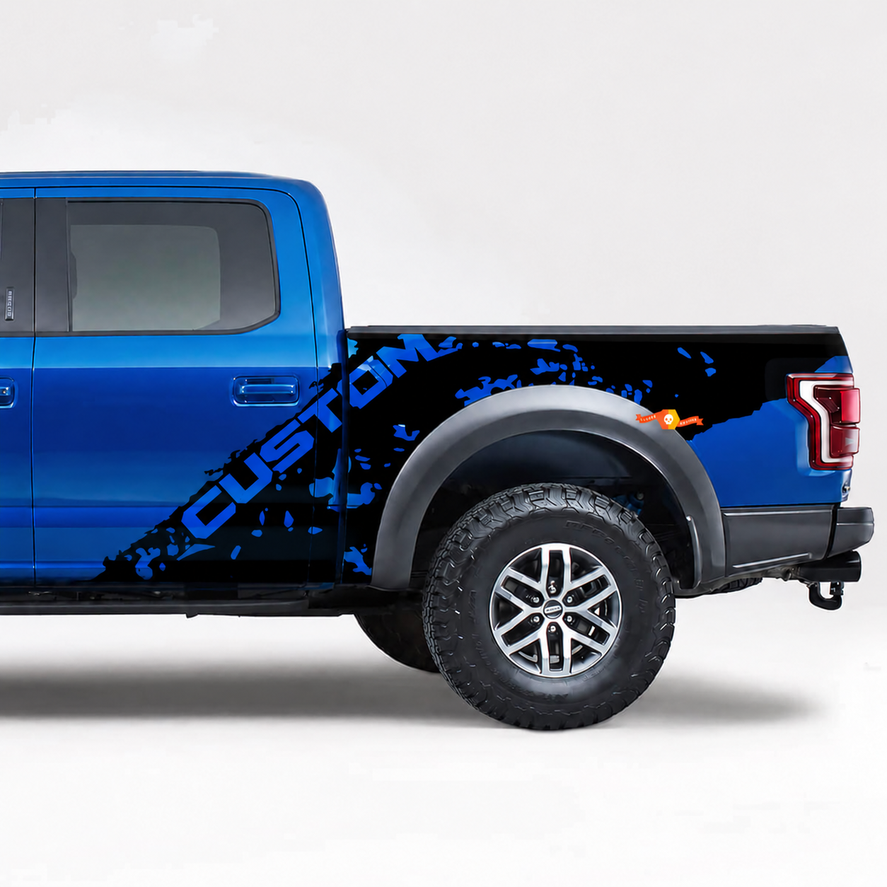 CUSTOM Paint Splash Graphic — Autocollant en vinyle (panneau de benne) pour Ford F-150 Raptor